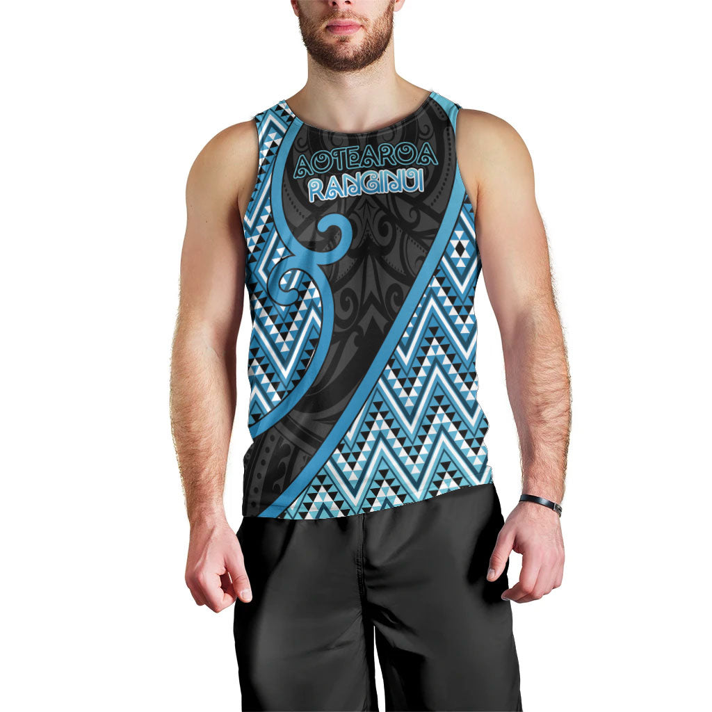 Custom Aotearoa Atua Ranginui Men Tank Top Maori Sky Father Koru Patterns