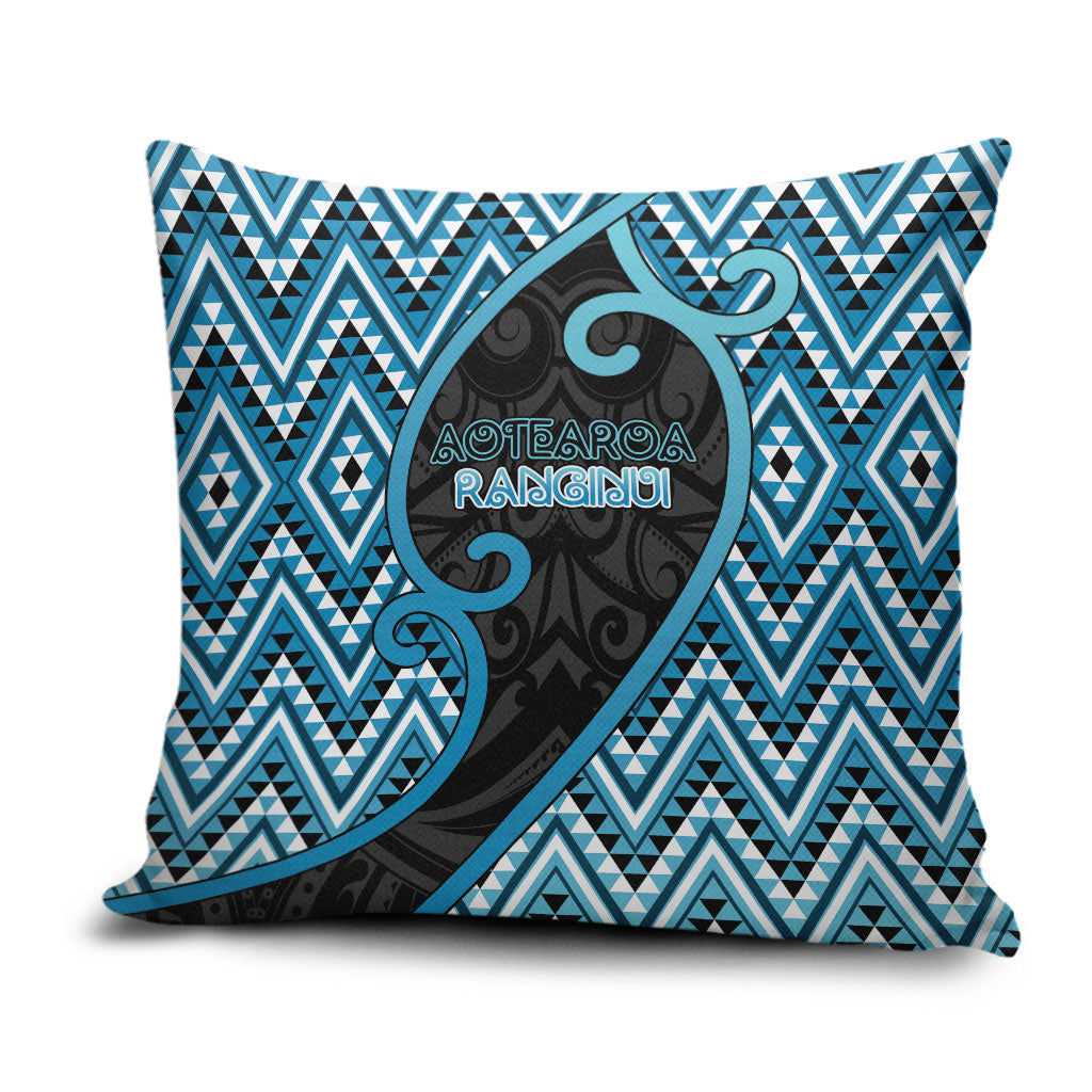 Aotearoa Atua Ranginui Pillow Cover Maori Sky Father Koru Patterns