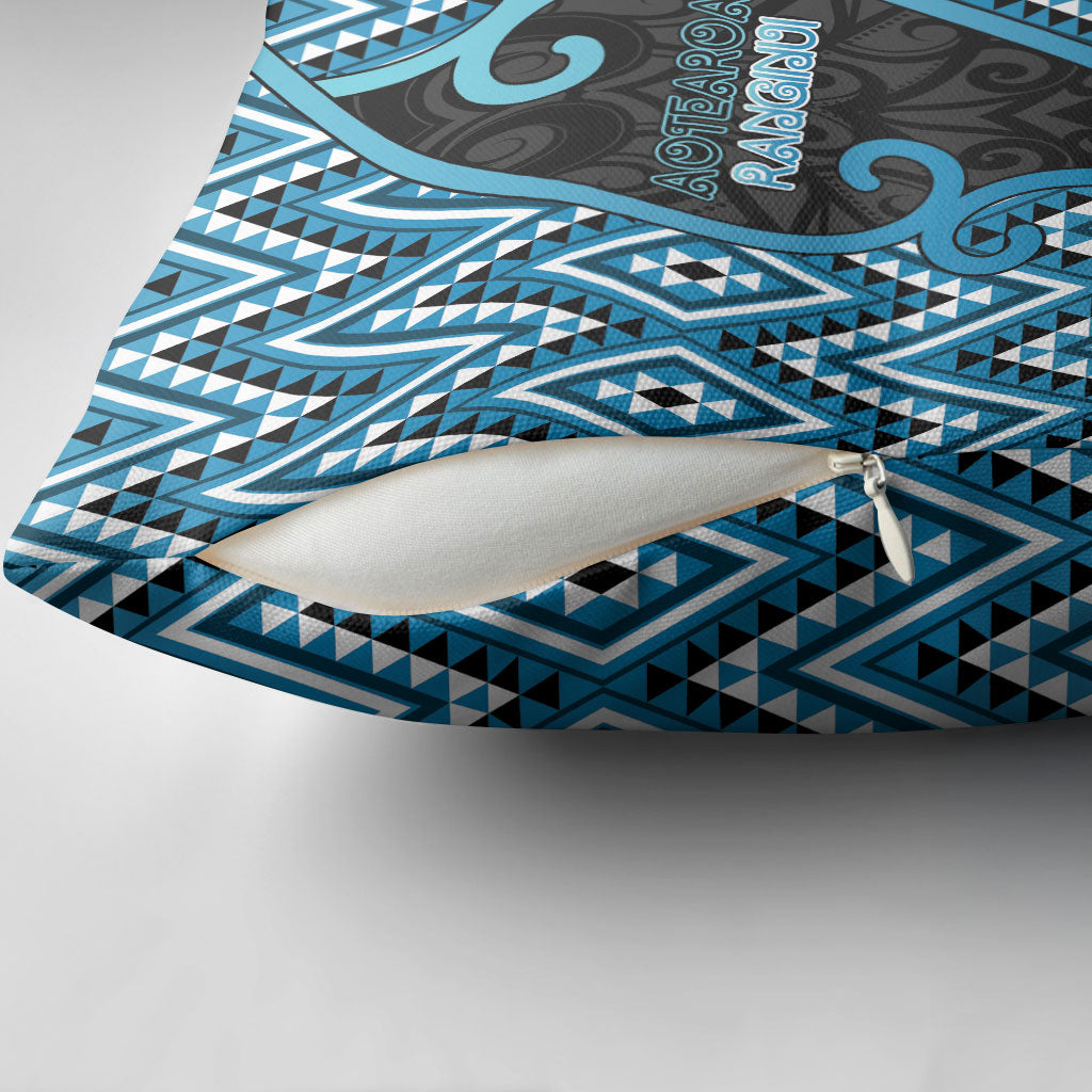 Aotearoa Atua Ranginui Pillow Cover Maori Sky Father Koru Patterns
