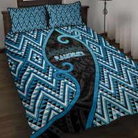 Aotearoa Atua Ranginui Quilt Bed Set Maori Sky Father Koru Patterns