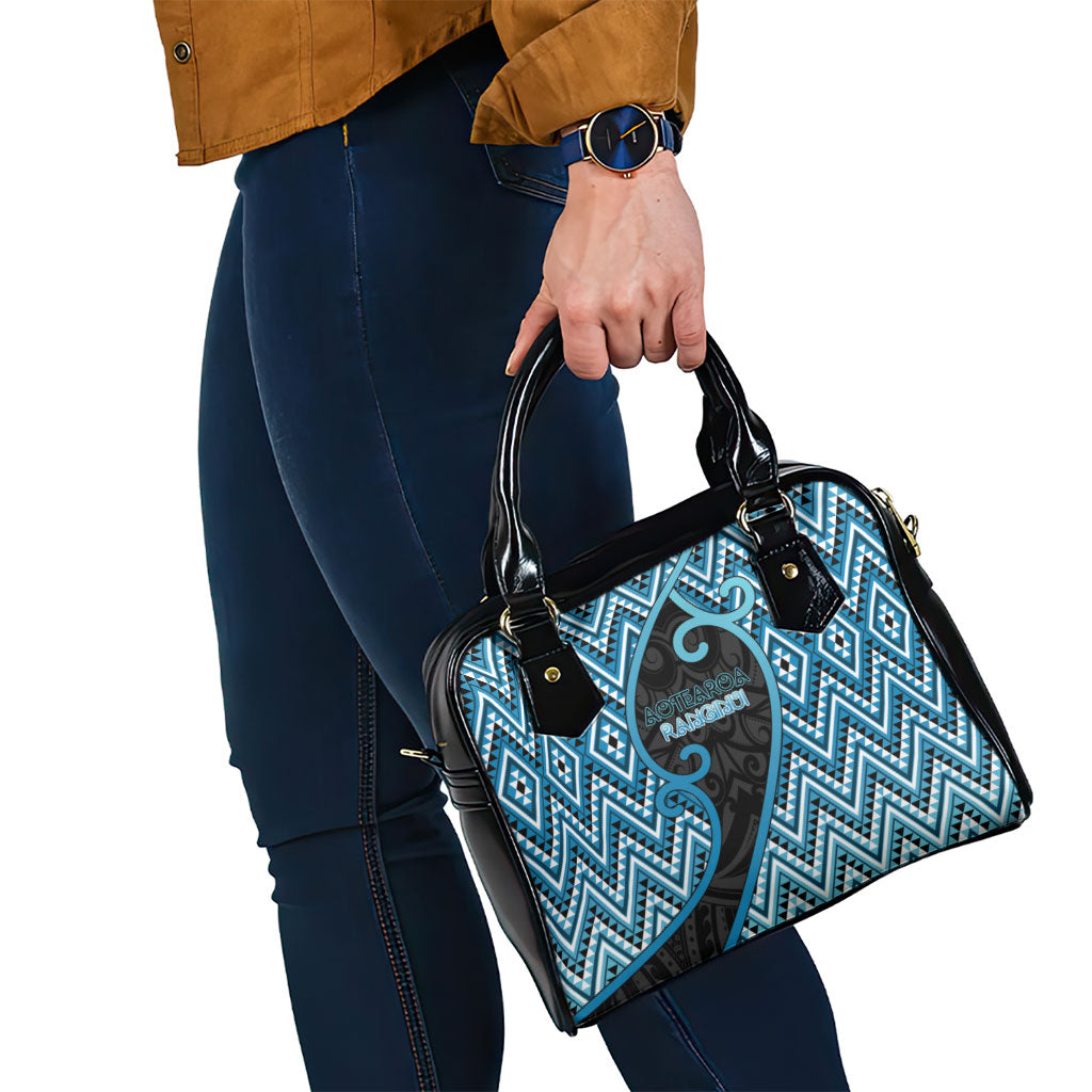 Aotearoa Atua Ranginui Shoulder Handbag Maori Sky Father Koru Patterns