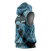 Custom Aotearoa Atua Ranginui Sleeveless Hoodie Maori Sky Father Koru Patterns