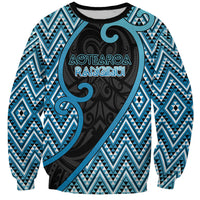 Custom Aotearoa Atua Ranginui Sweatshirt Maori Sky Father Koru Patterns