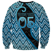 Custom Aotearoa Atua Ranginui Sweatshirt Maori Sky Father Koru Patterns