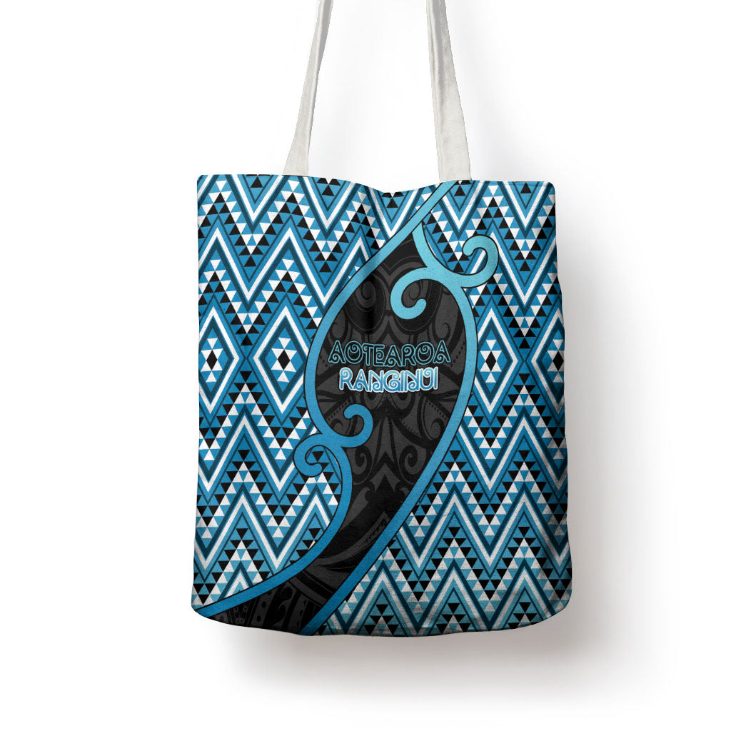Aotearoa Atua Ranginui Tote Bag Maori Sky Father Koru Patterns