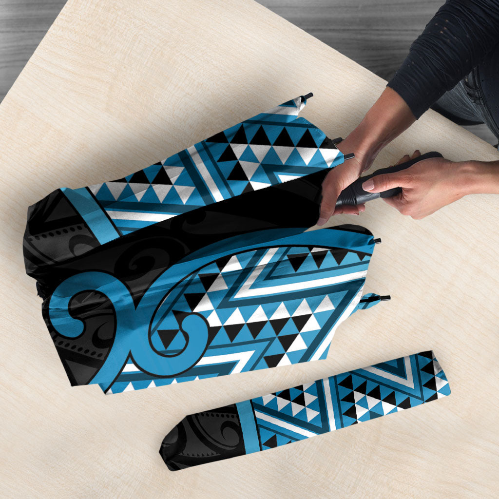 Aotearoa Atua Ranginui Umbrella Maori Sky Father Koru Patterns