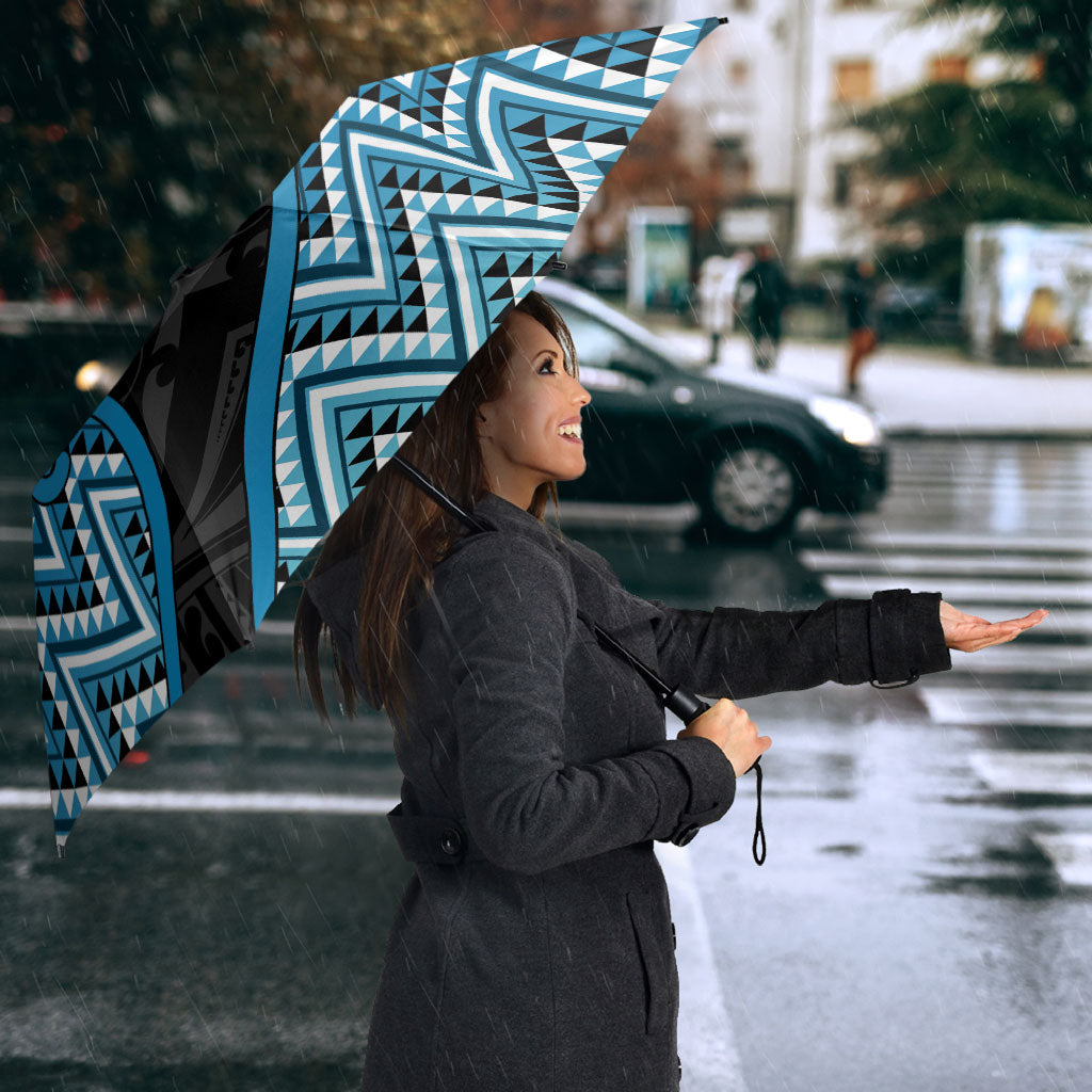 Aotearoa Atua Ranginui Umbrella Maori Sky Father Koru Patterns