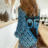Custom Aotearoa Atua Ranginui Women Casual Shirt Maori Sky Father Koru Patterns