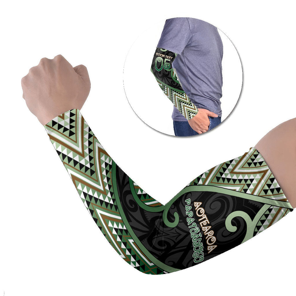Custom Aotearoa Atua Papatuanuku Arm Sleeves Earth Mother Father Koru Patterns