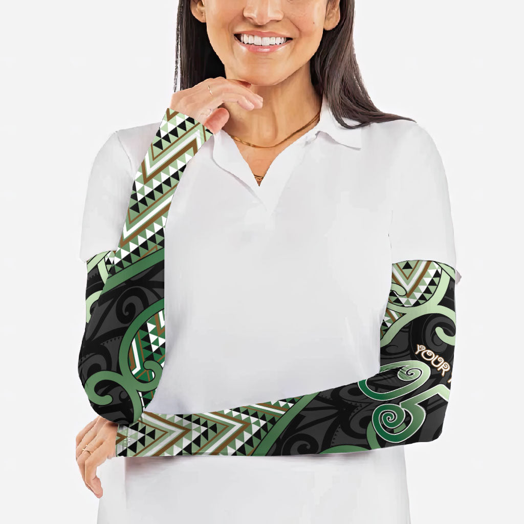 Custom Aotearoa Atua Papatuanuku Arm Sleeves Earth Mother Father Koru Patterns