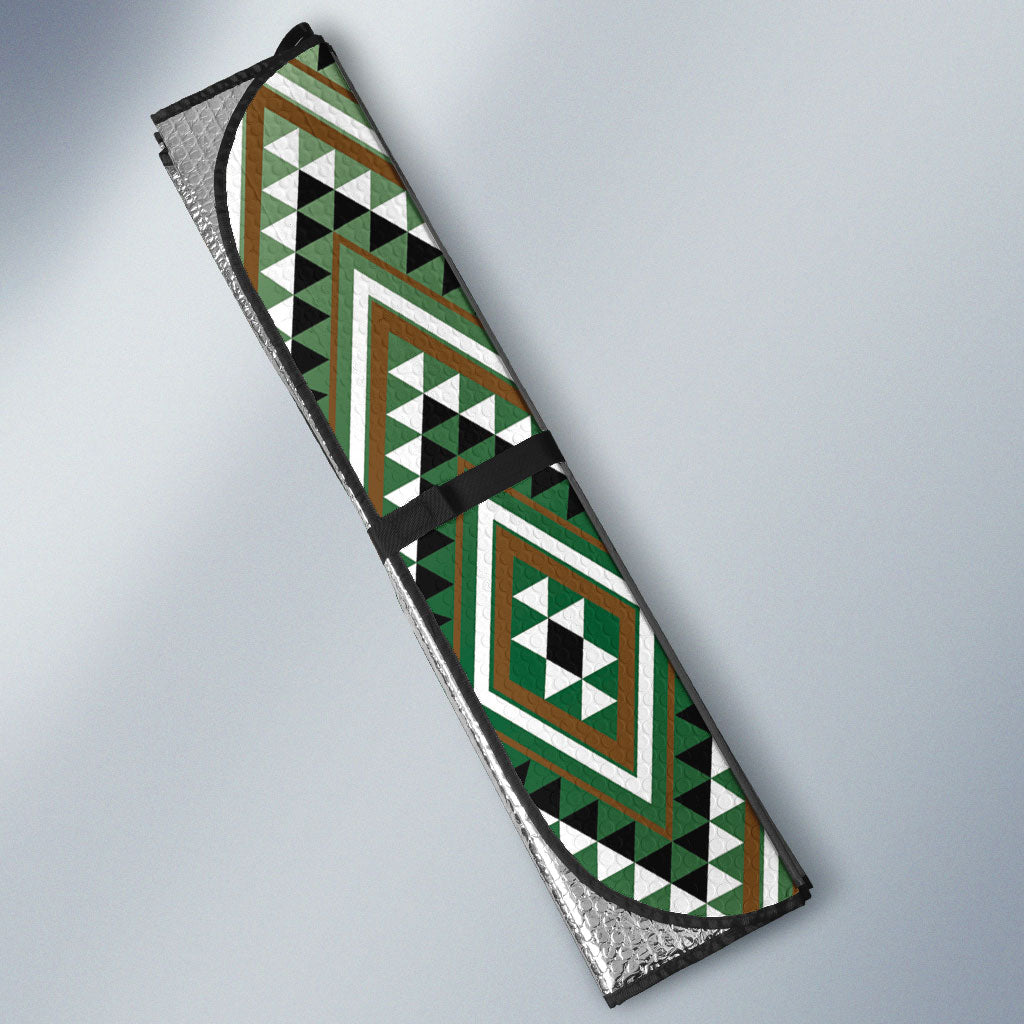 Aotearoa Atua Papatuanuku Auto Sun Shade Earth Mother Father Koru Patterns