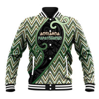 Custom Aotearoa Atua Papatuanuku Baseball Jacket Earth Mother Father Koru Patterns