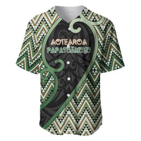 Custom Aotearoa Atua Papatuanuku Baseball Jersey Earth Mother Father Koru Patterns