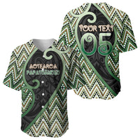 Custom Aotearoa Atua Papatuanuku Baseball Jersey Earth Mother Father Koru Patterns