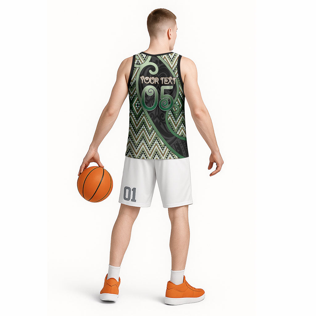 Custom Aotearoa Atua Papatuanuku Basketball Jersey Earth Mother Father Koru Patterns