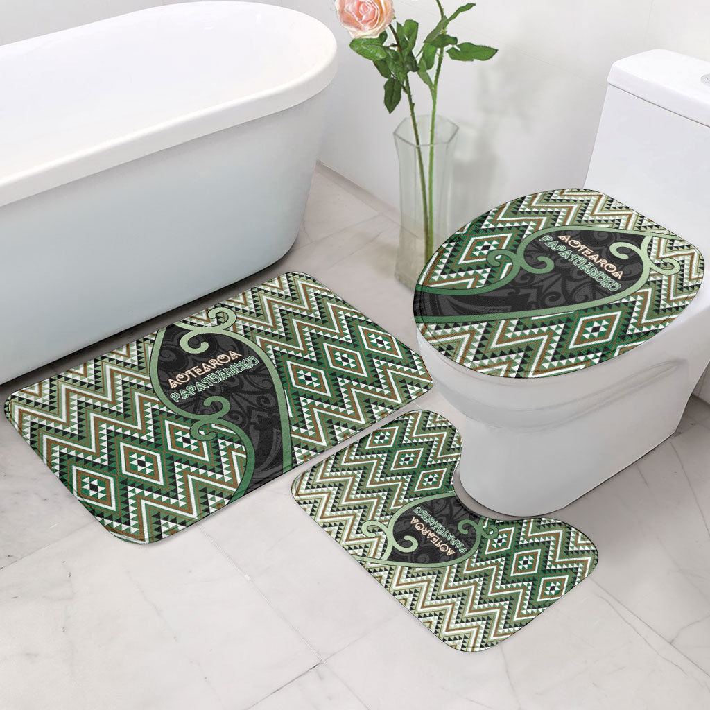 Aotearoa Atua Papatuanuku Bathroom Set Earth Mother Father Koru Patterns