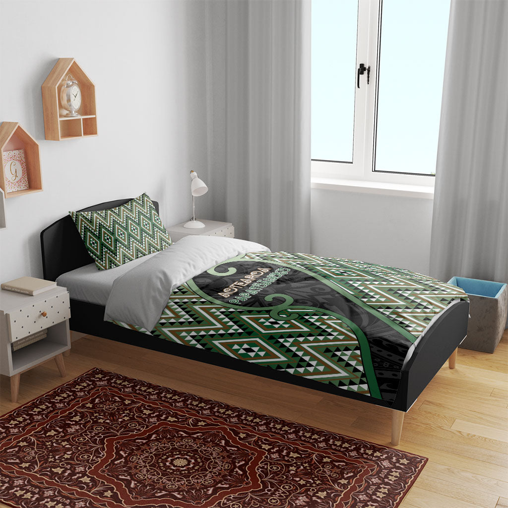 Aotearoa Atua Papatuanuku Bedding Set Earth Mother Father Koru Patterns