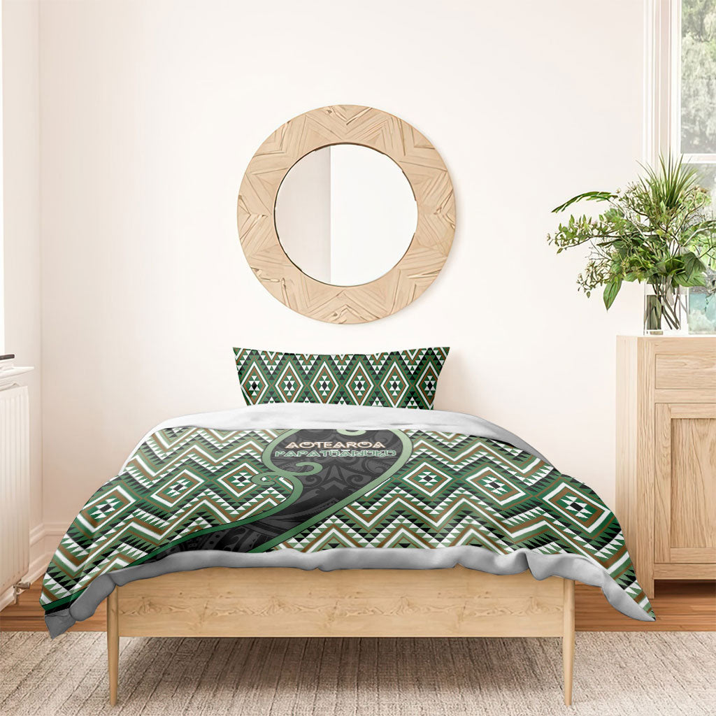 Aotearoa Atua Papatuanuku Bedding Set Earth Mother Father Koru Patterns