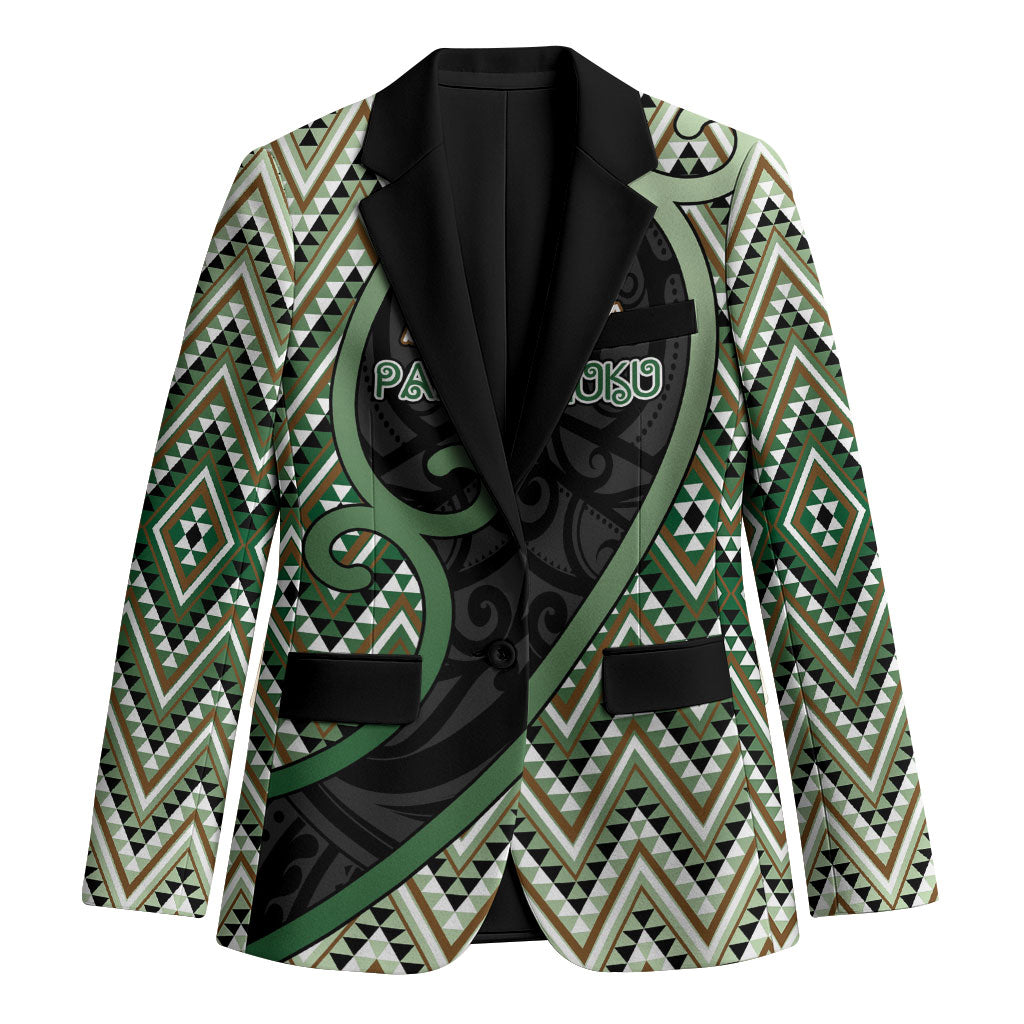 Custom Aotearoa Atua Papatuanuku Blazer Earth Mother Father Koru Patterns