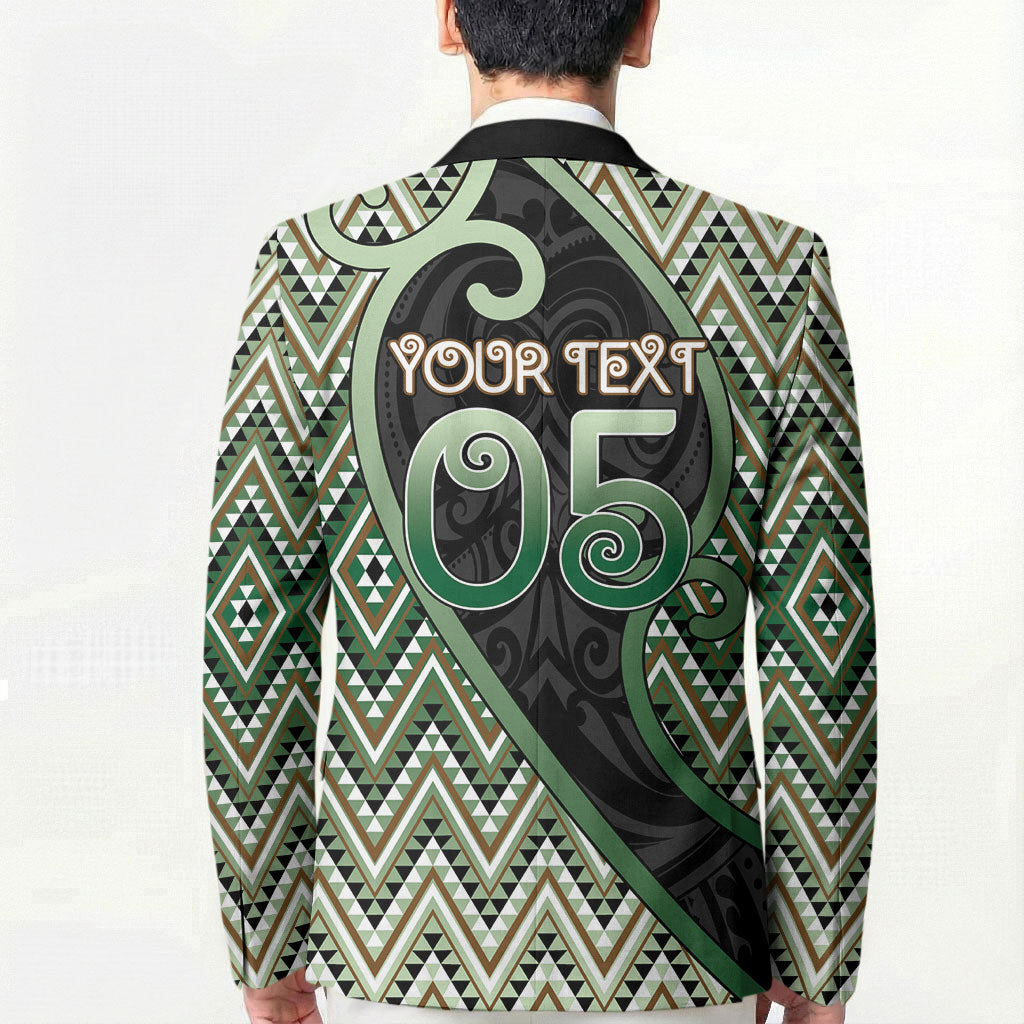 Custom Aotearoa Atua Papatuanuku Blazer Earth Mother Father Koru Patterns