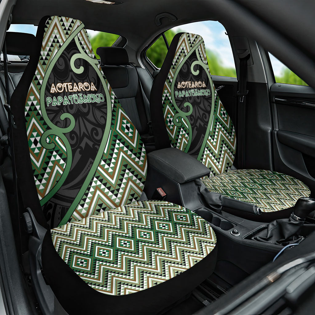Aotearoa Atua Papatuanuku Car Seat Cover Earth Mother Father Koru Patterns
