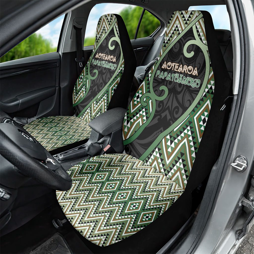 Aotearoa Atua Papatuanuku Car Seat Cover Earth Mother Father Koru Patterns