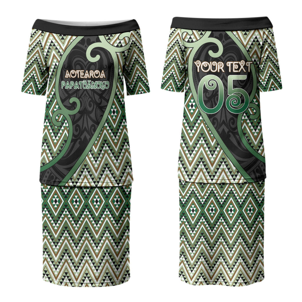 Custom Aotearoa Atua Papatuanuku Couples Matching Puletasi and Hawaiian Shirt Earth Mother Father Koru Patterns
