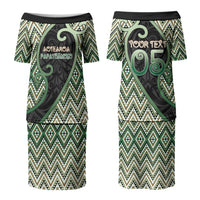 Custom Aotearoa Atua Papatuanuku Couples Matching Puletasi and Hawaiian Shirt Earth Mother Father Koru Patterns