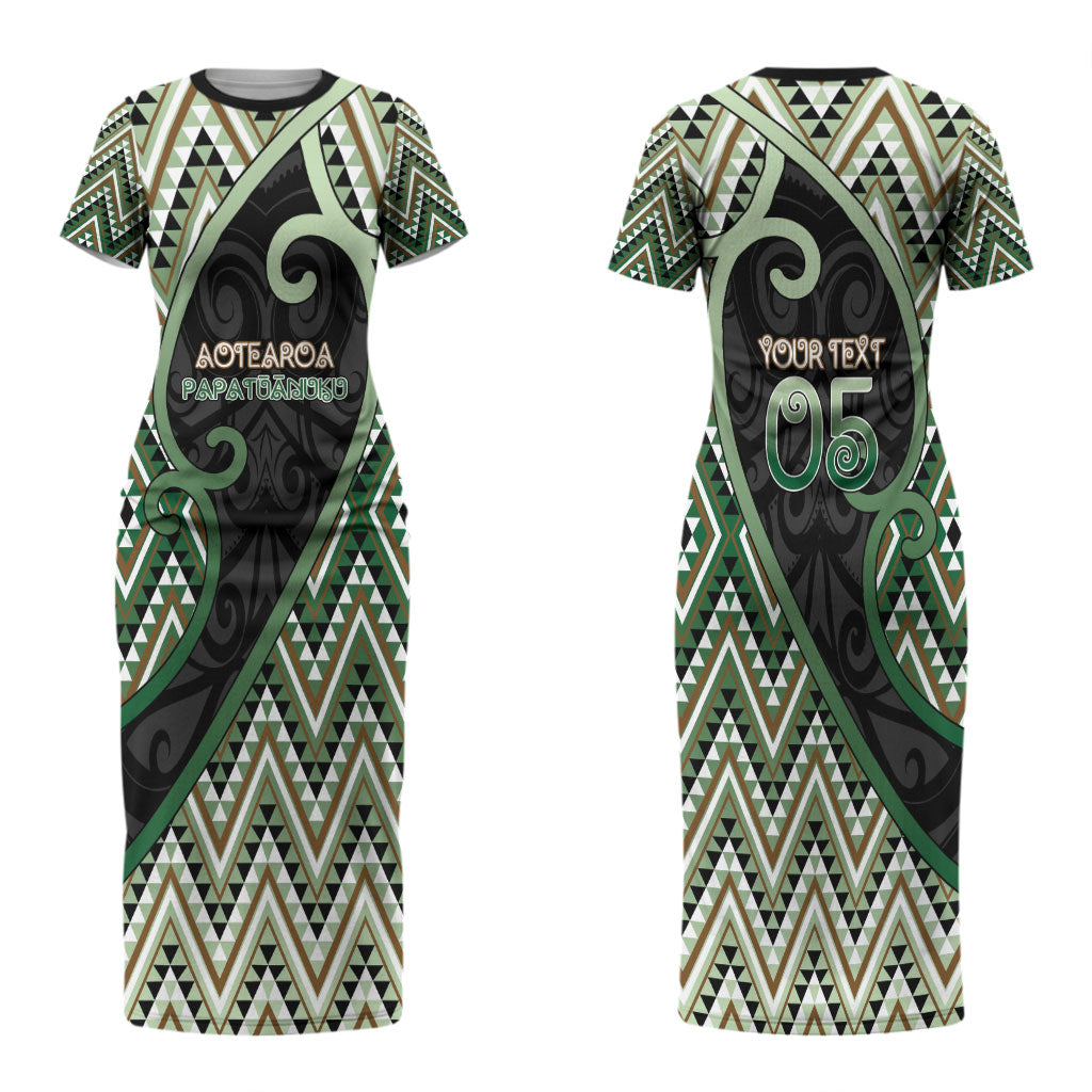 Custom Aotearoa Atua Papatuanuku Couples Matching Short Sleeve Bodycon Dress and Hawaiian Shirt Earth Mother Father Koru Patterns