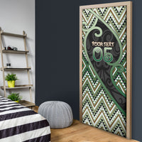 Custom Aotearoa Atua Papatuanuku Door Cover Earth Mother Father Koru Patterns