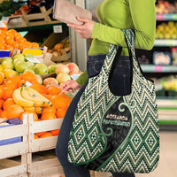 Aotearoa Atua Papatuanuku Grocery Bag Earth Mother Father Koru Patterns