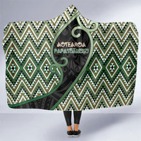Aotearoa Atua Papatuanuku Hooded Blanket Earth Mother Father Koru Patterns
