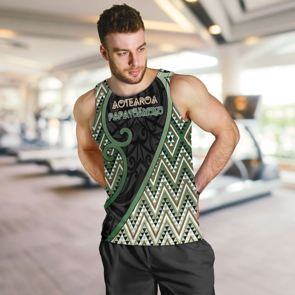 Custom Aotearoa Atua Papatuanuku Men Tank Top Earth Mother Father Koru Patterns