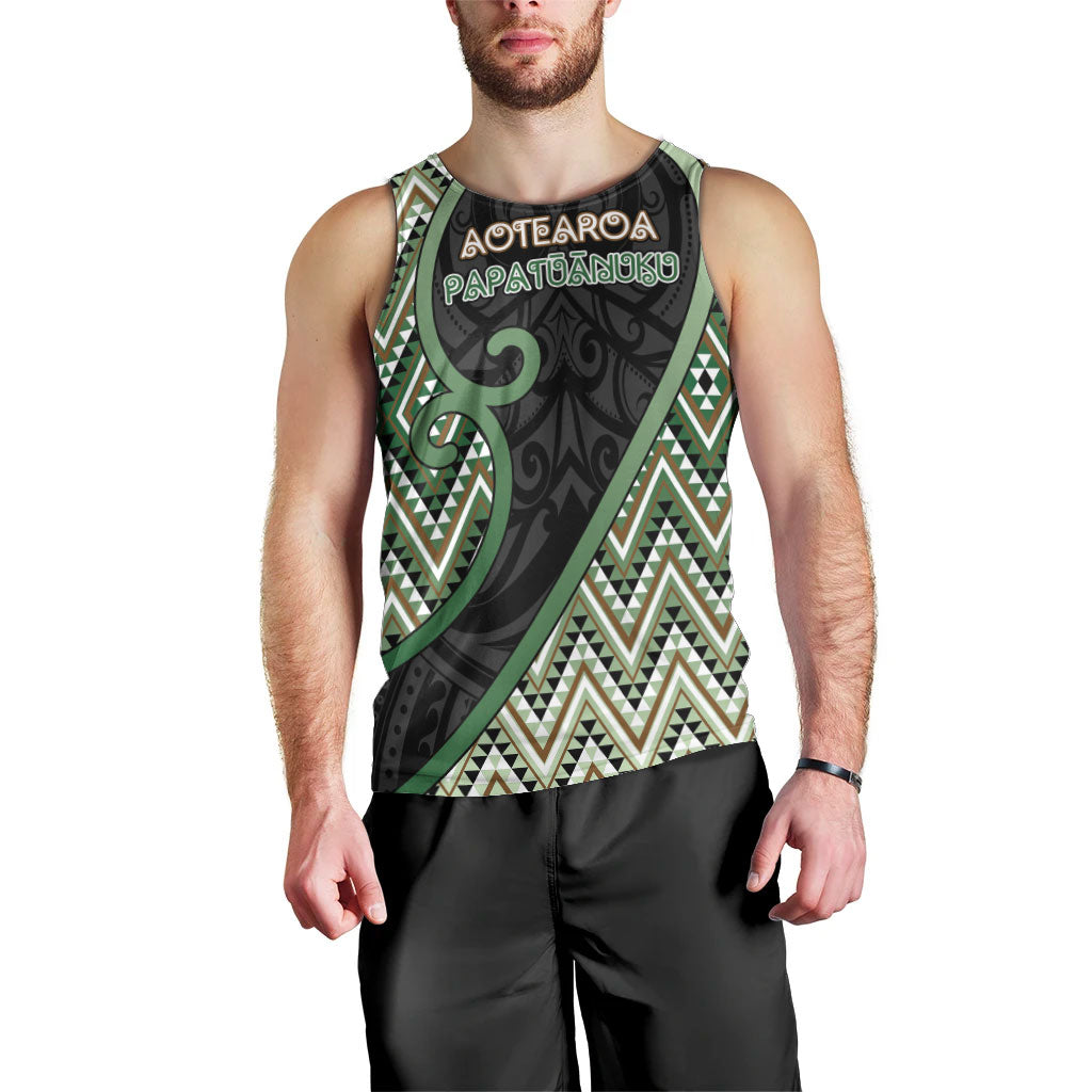 Custom Aotearoa Atua Papatuanuku Men Tank Top Earth Mother Father Koru Patterns