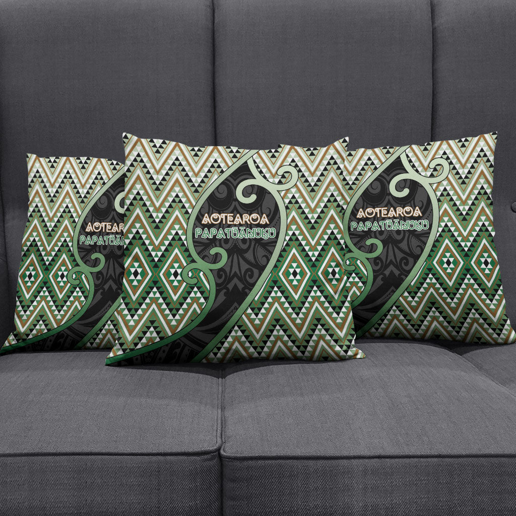 Aotearoa Atua Papatuanuku Pillow Cover Earth Mother Father Koru Patterns