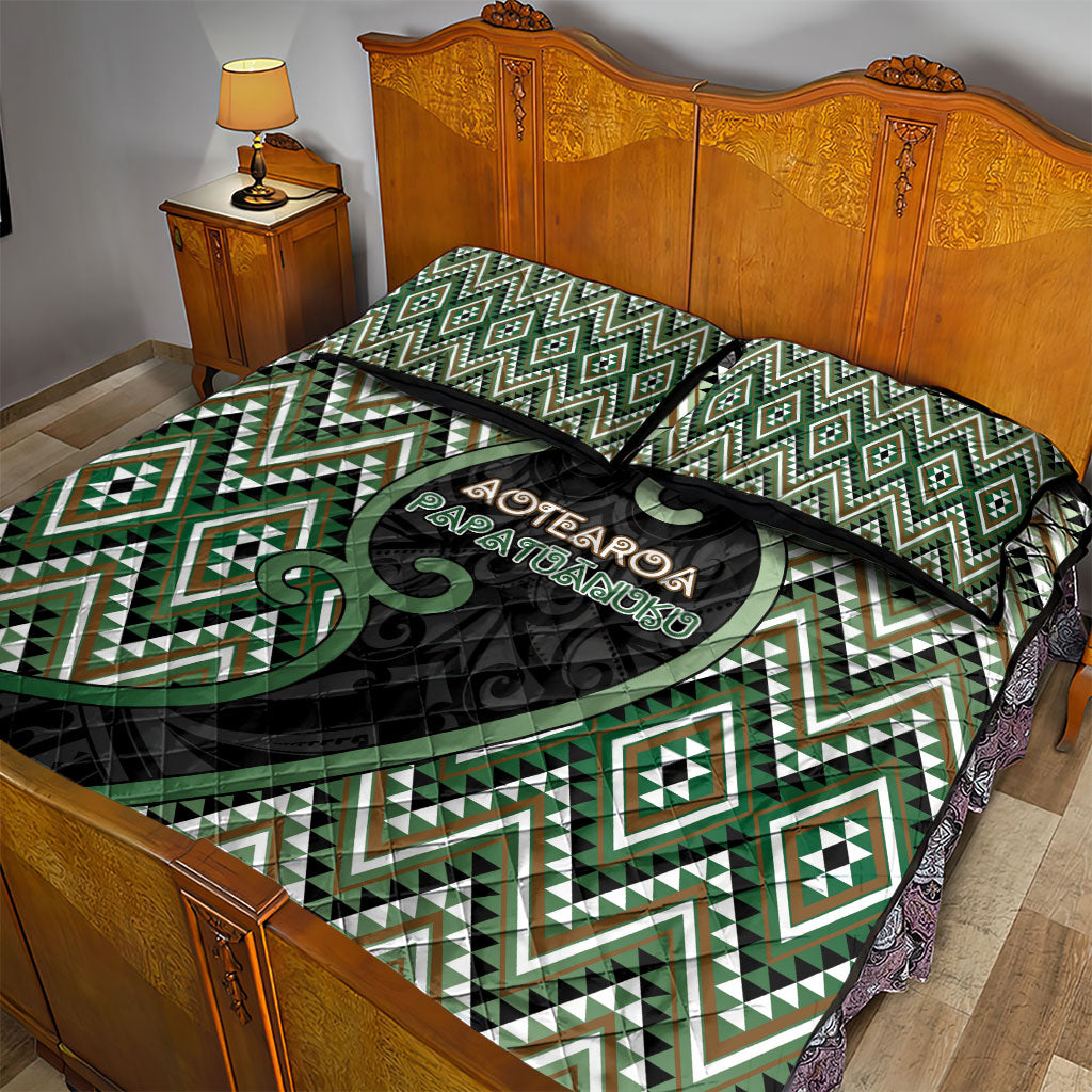 Aotearoa Atua Papatuanuku Quilt Bed Set Earth Mother Father Koru Patterns