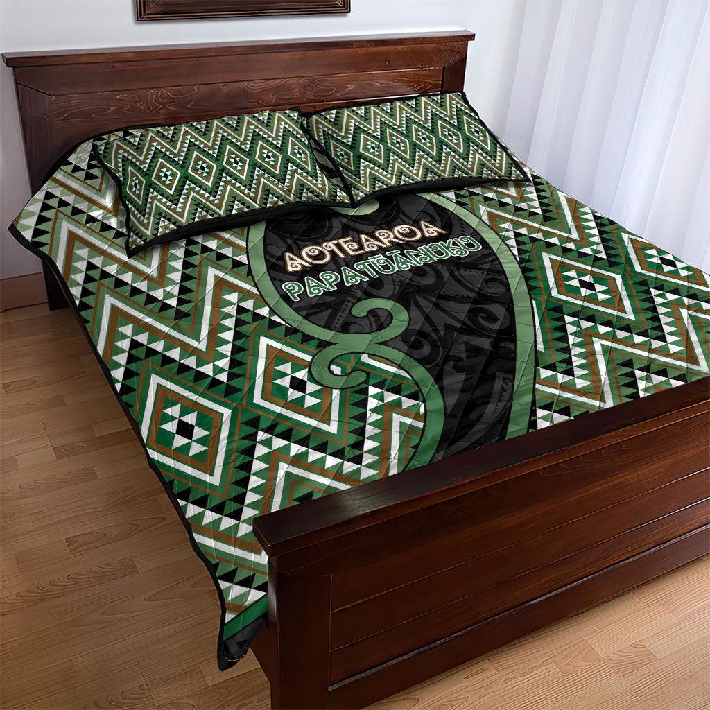 Aotearoa Atua Papatuanuku Quilt Bed Set Earth Mother Father Koru Patterns