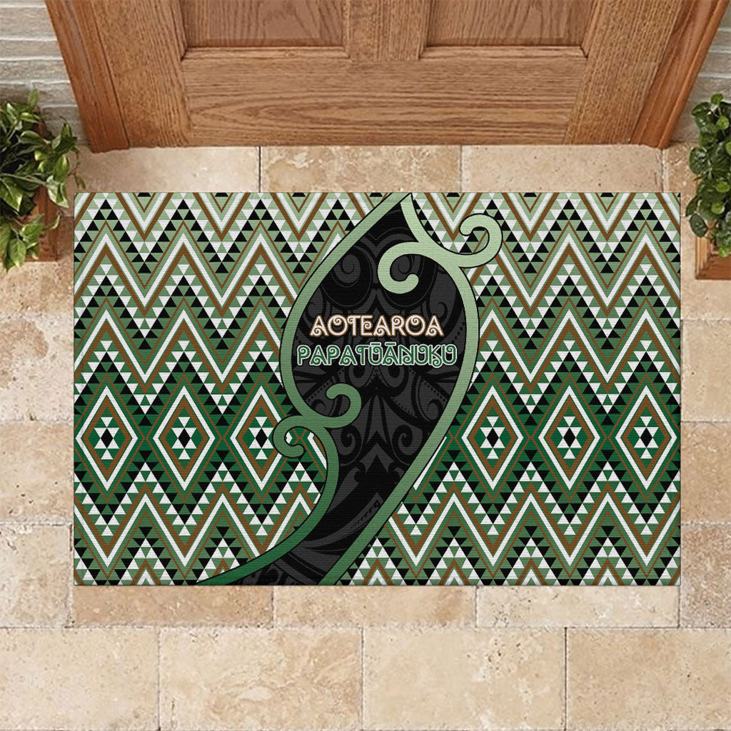 Aotearoa Atua Papatuanuku Rubber Doormat Earth Mother Father Koru Patterns