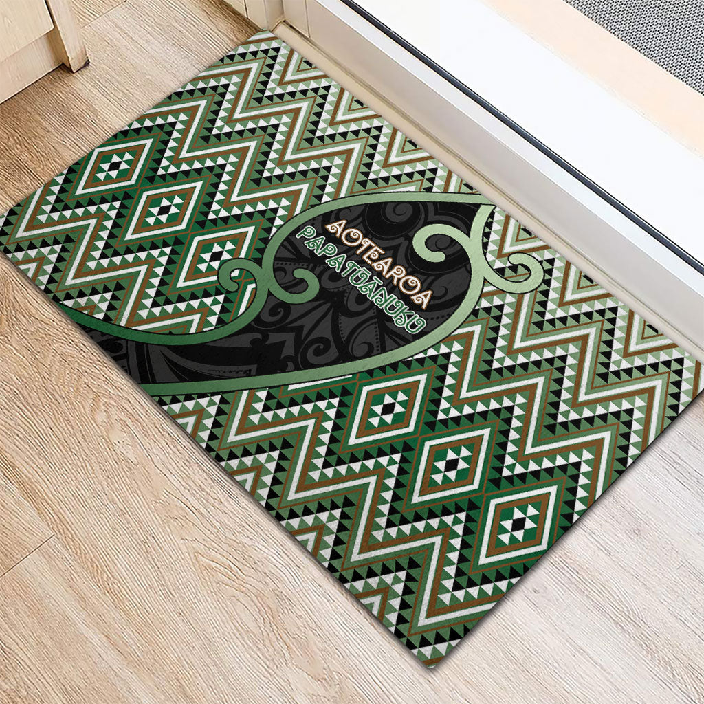 Aotearoa Atua Papatuanuku Rubber Doormat Earth Mother Father Koru Patterns