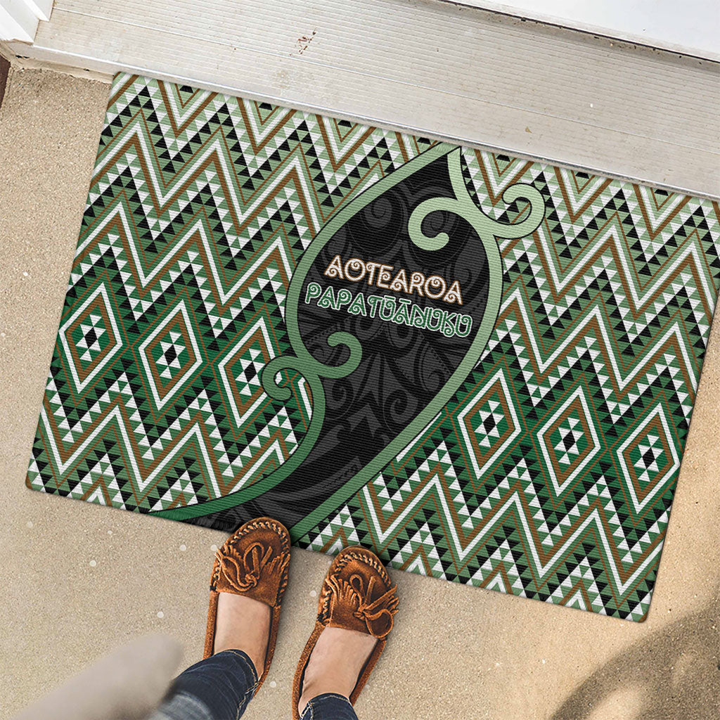 Aotearoa Atua Papatuanuku Rubber Doormat Earth Mother Father Koru Patterns