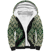 Custom Aotearoa Atua Papatuanuku Sherpa Hoodie Earth Mother Father Koru Patterns