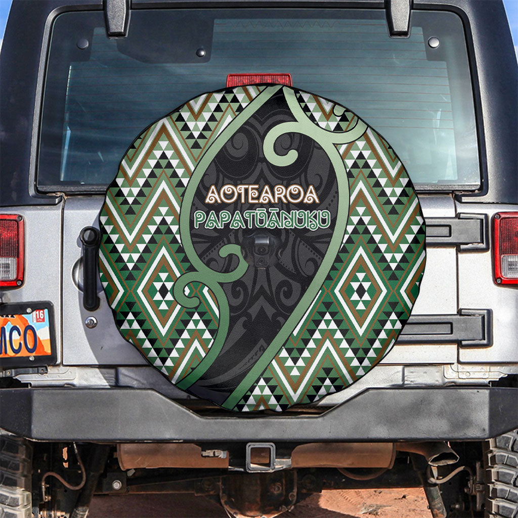 Aotearoa Atua Papatuanuku Spare Tire Cover Earth Mother Father Koru Patterns