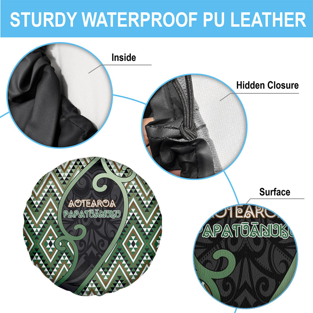 Aotearoa Atua Papatuanuku Spare Tire Cover Earth Mother Father Koru Patterns