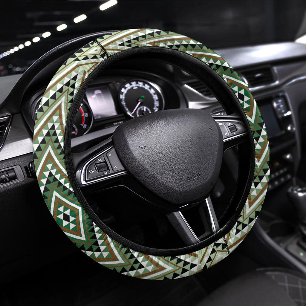 Aotearoa Atua Papatuanuku Steering Wheel Cover Earth Mother Father Koru Patterns