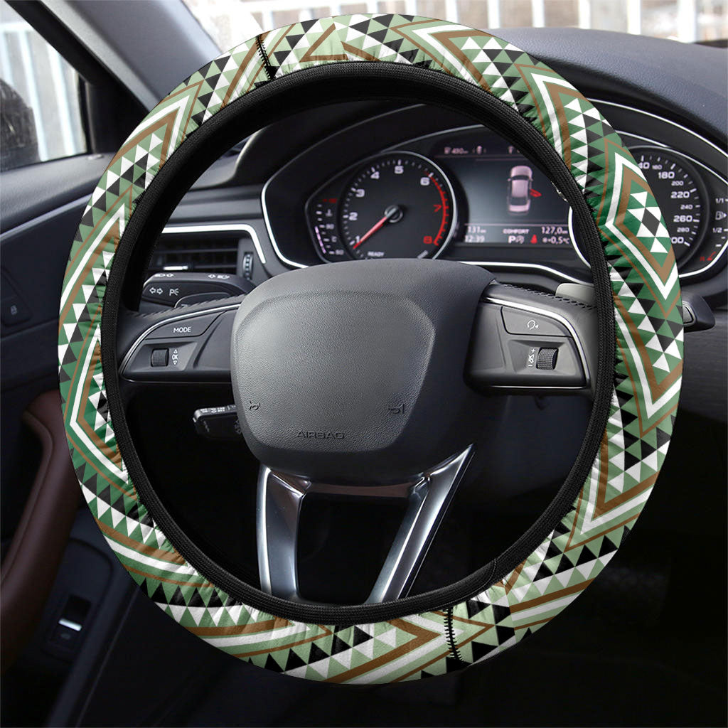 Aotearoa Atua Papatuanuku Steering Wheel Cover Earth Mother Father Koru Patterns