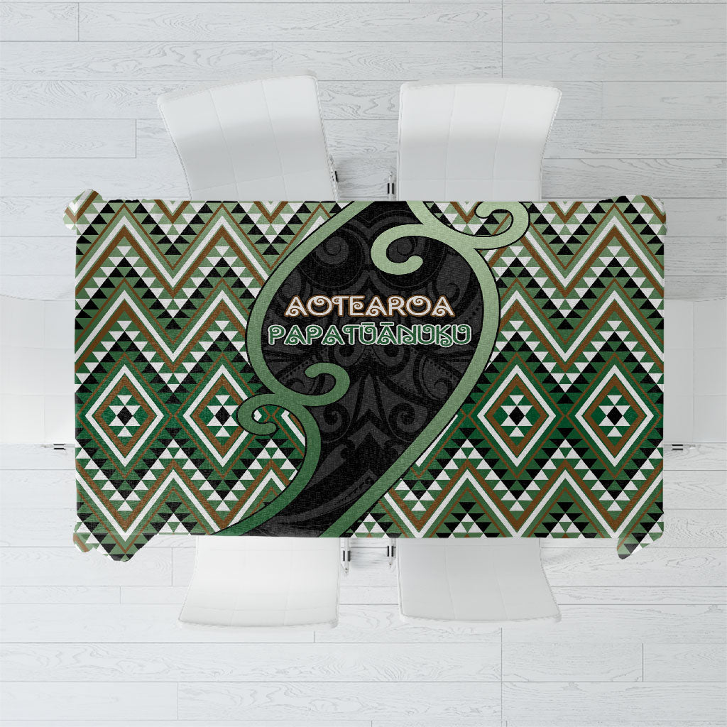 Aotearoa Atua Papatuanuku Tablecloth Earth Mother Father Koru Patterns