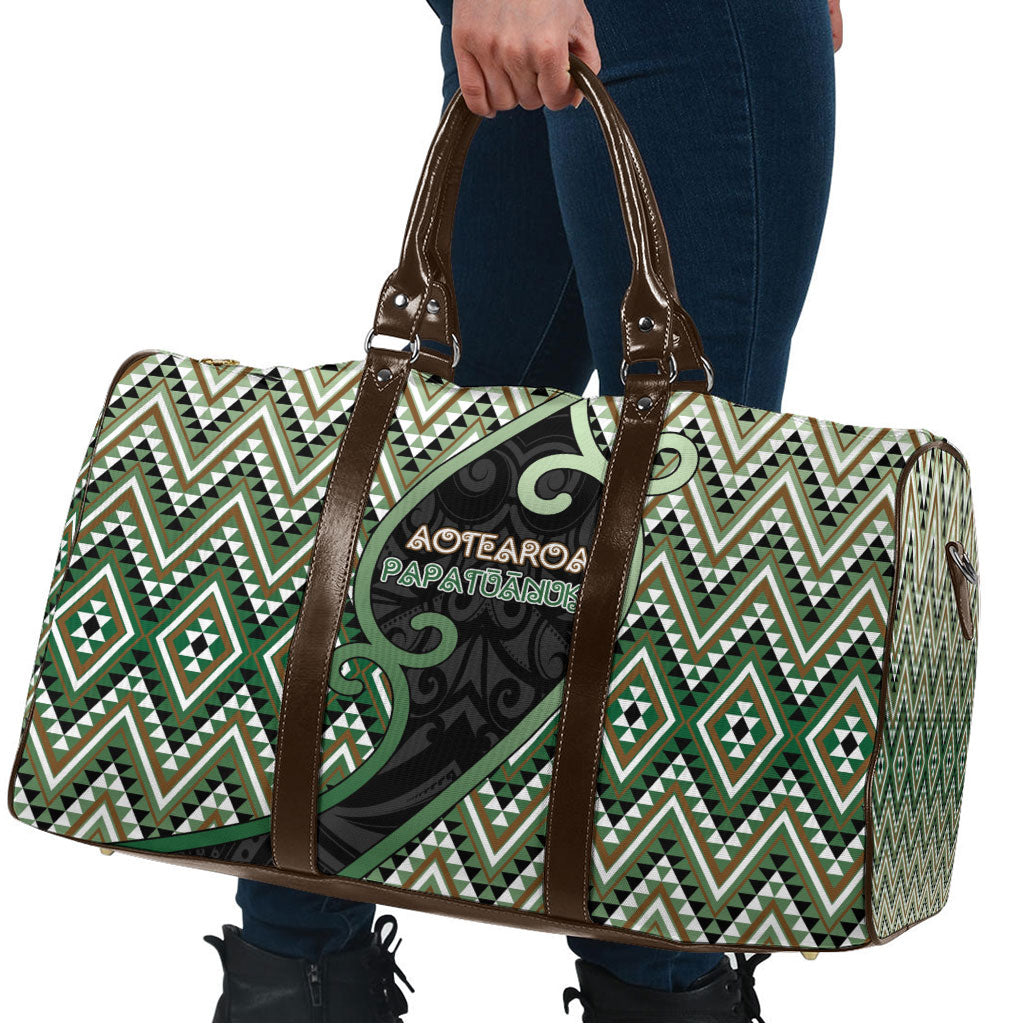 Aotearoa Atua Papatuanuku Travel Bag Earth Mother Father Koru Patterns