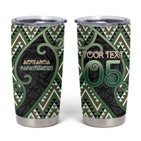 Custom Aotearoa Atua Papatuanuku Tumbler Cup Earth Mother Father Koru Patterns