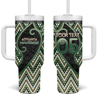 Custom Aotearoa Atua Papatuanuku Tumbler With Handle Earth Mother Father Koru Patterns