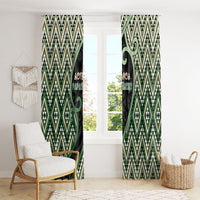 Aotearoa Atua Papatuanuku Window Curtain Earth Mother Father Koru Patterns